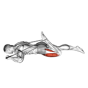 intermediate hip flexor and quad stretch animación