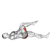 leg up hamstring stretch animación