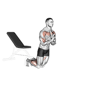 self assisted inverse leg curl animación