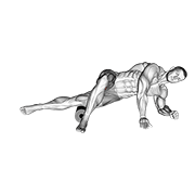 roller hip lat stretch animación