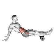 roller reverse crunch animación