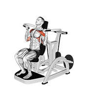 lever shoulder press v. 3 animación