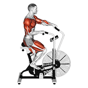 cycle cross trainer animación