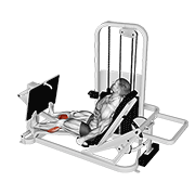 lever seated calf press animación