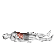 half sit-up (male) animación