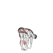 basic toe touch (male) animación