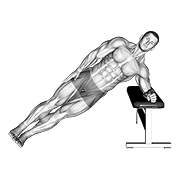 bodyweight incline side plank animación