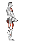 weighted lunge with swing animación