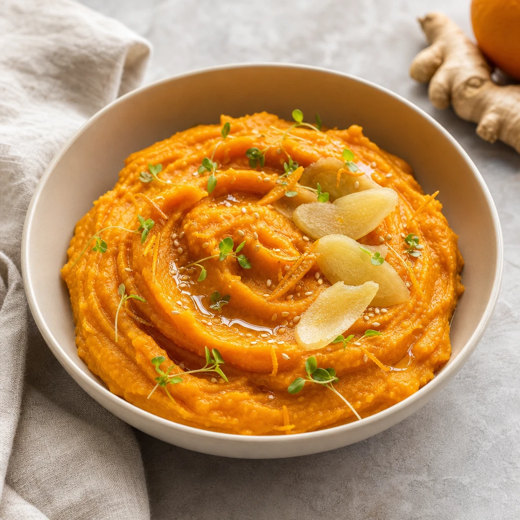 Puré de Camote Dulce al Jengibre