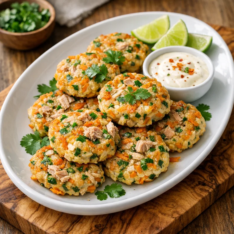 Mini Tortitas de Atún con Verduras