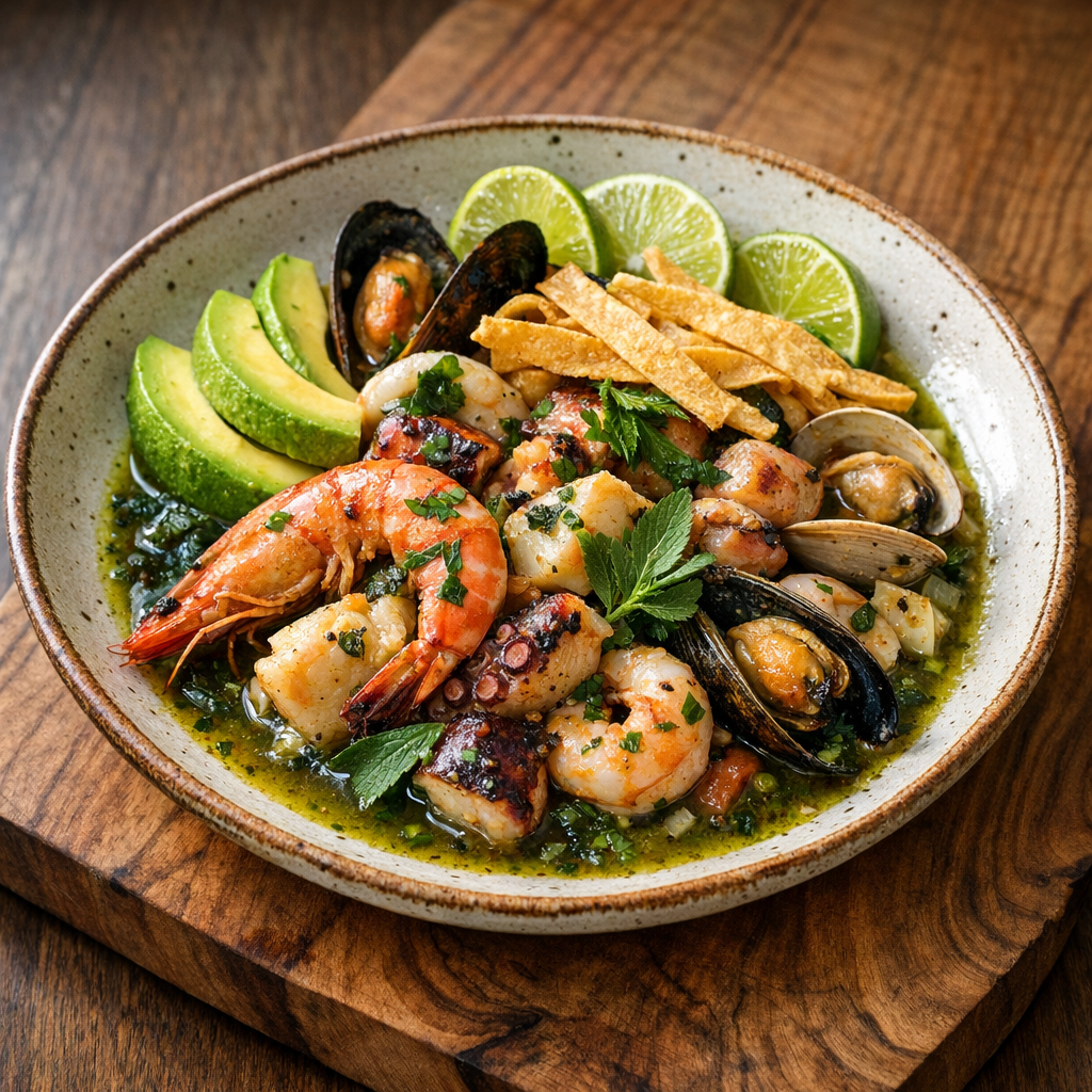 Mariscada Michoacana al Epazote