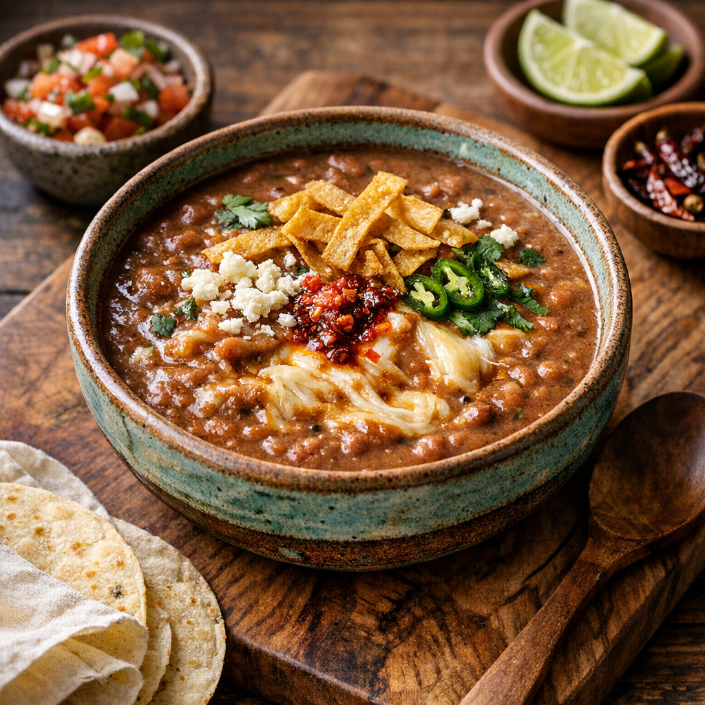 Sopa Maneada Sonorense de Frijol