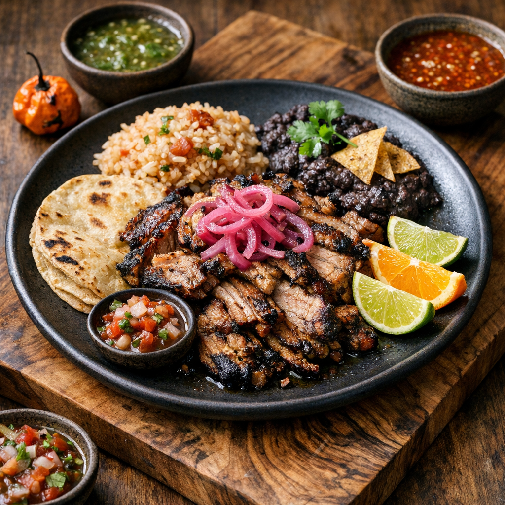 Poc Chuk Maya de Cerdo al Carbón