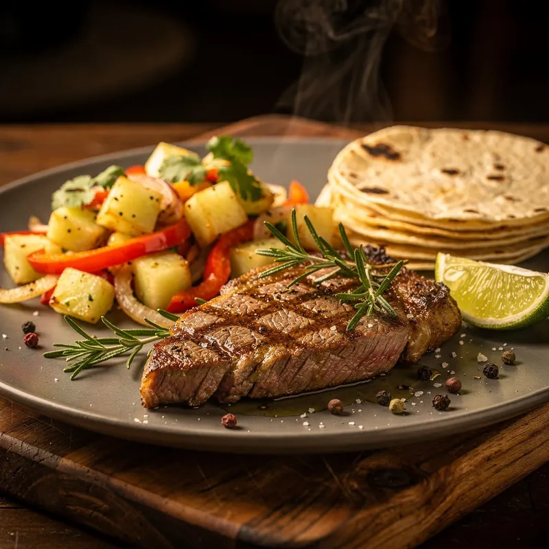 Bistec de Res Magro a la Plancha con Chayote