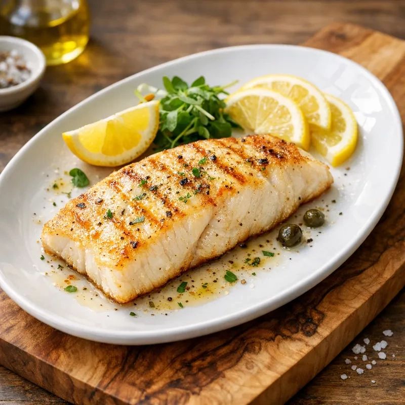 Filete de Pescado Blanco a la Plancha con Limón