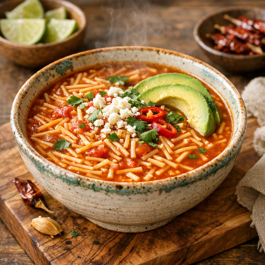 Sopa de Fideo Corto al Jitomate Suave