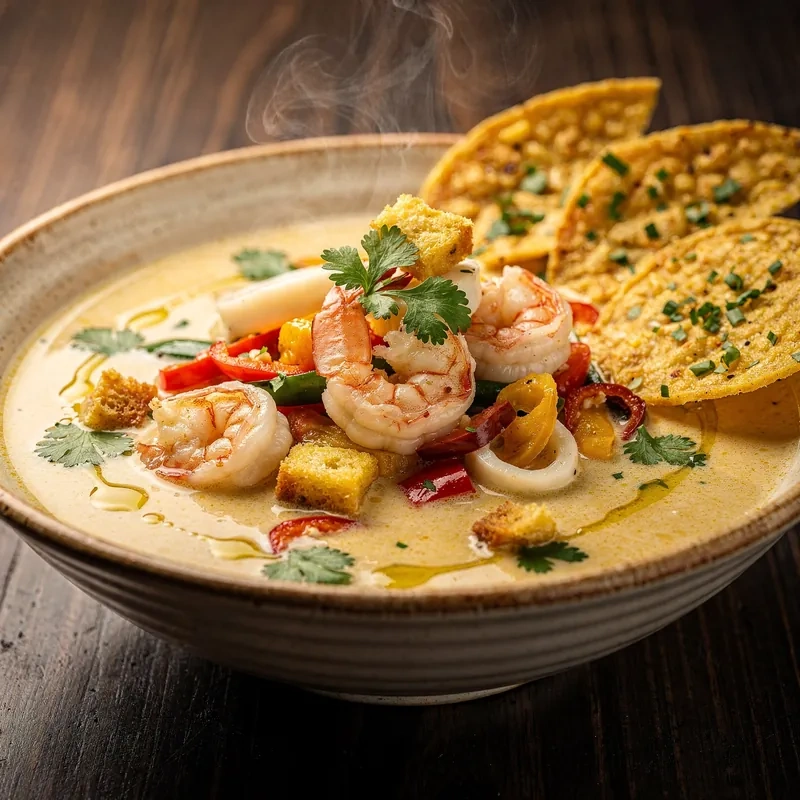 Caldillo Caribeño de Mariscos con Coco
