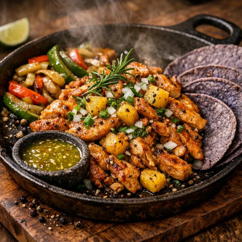 Pechuga de Pollo al Pastor con Piña Fresca