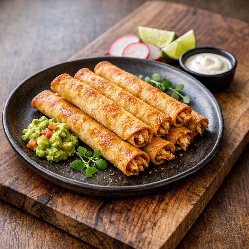 Flautitas Horneadas de Pollo
