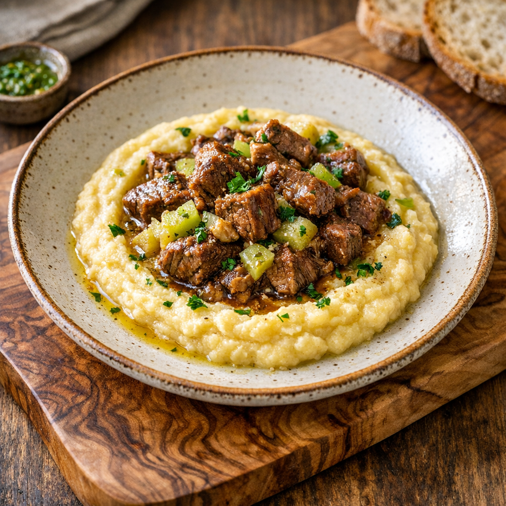 Puré de Ternera Magra con Chayote