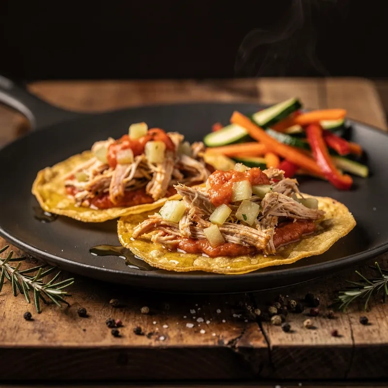 Tostaditas Horneadas sin Sal con Pollo
