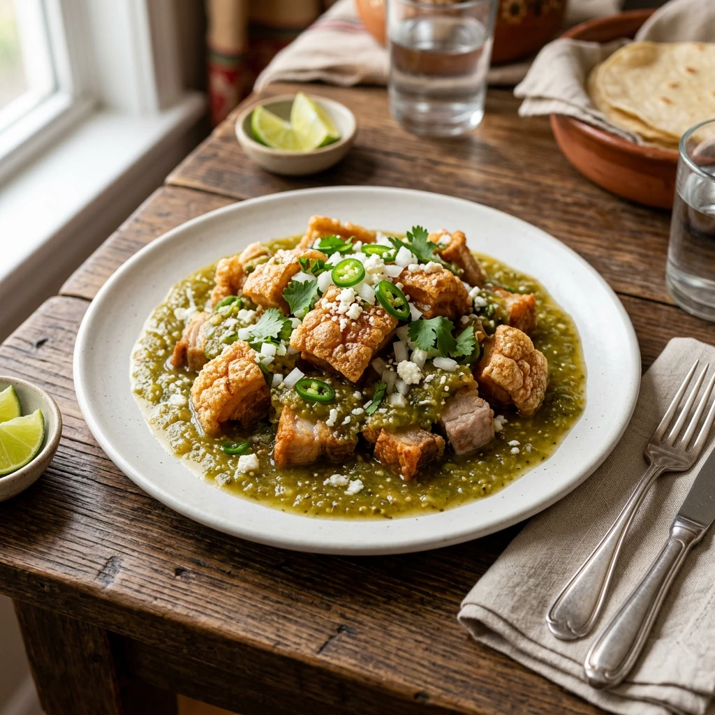 Chicharronada en Salsa Verde de Tomate
