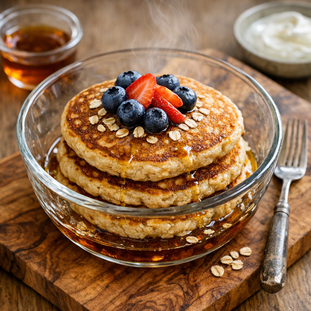 Hot Cakes de Harina de Avena