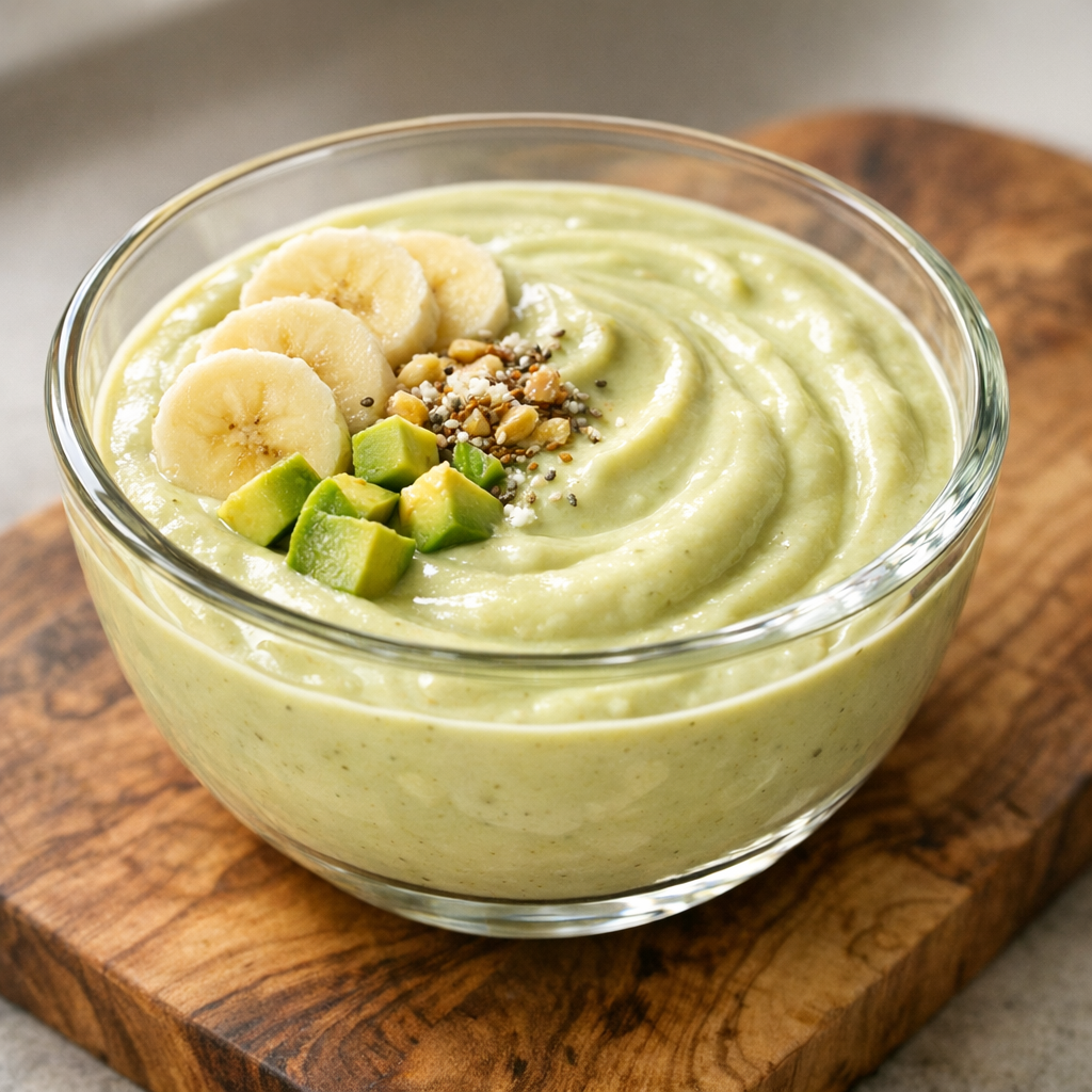 Licuado de Aguacate, Plátano y Leche