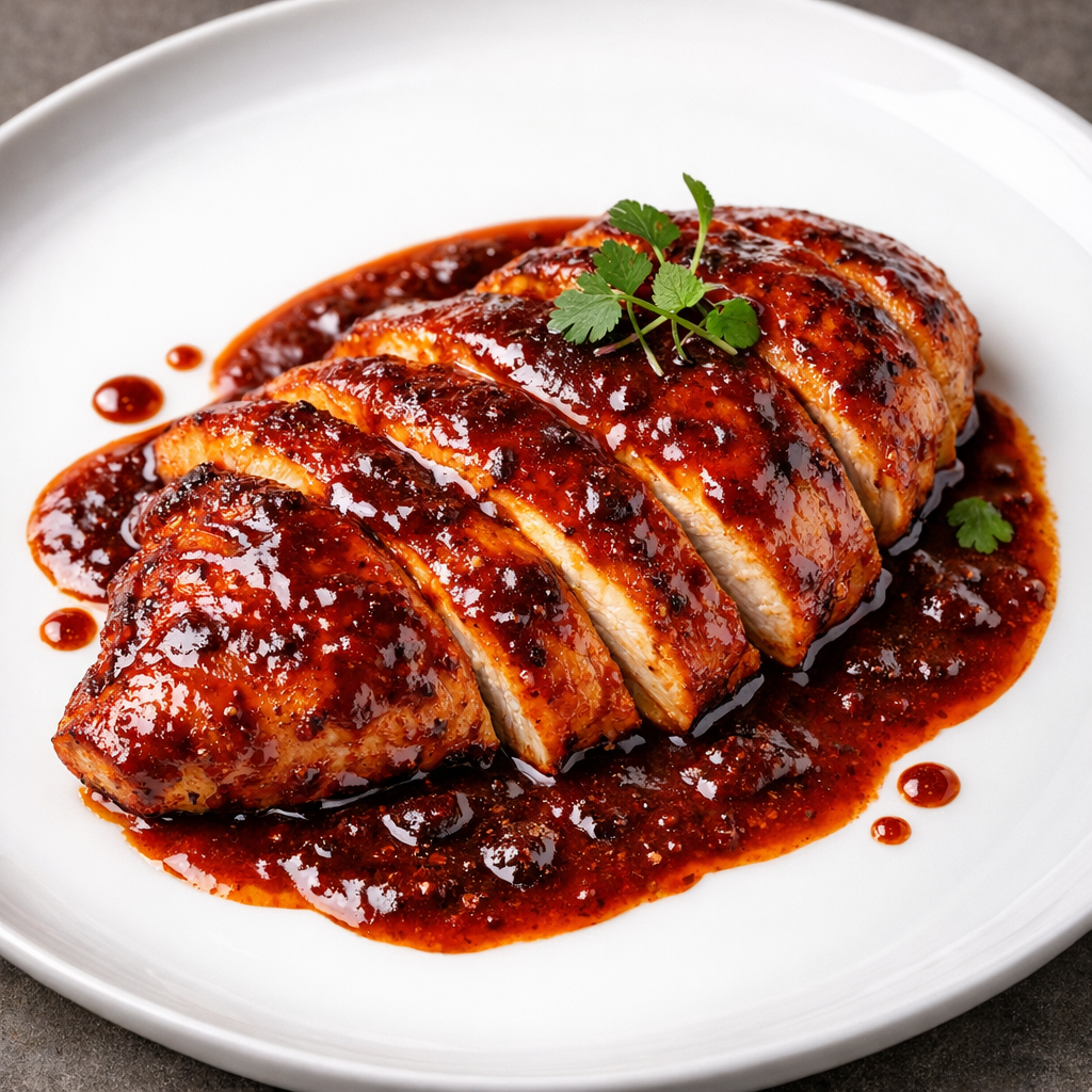 Pollo a la Diabla con Guajillo y Chipotles