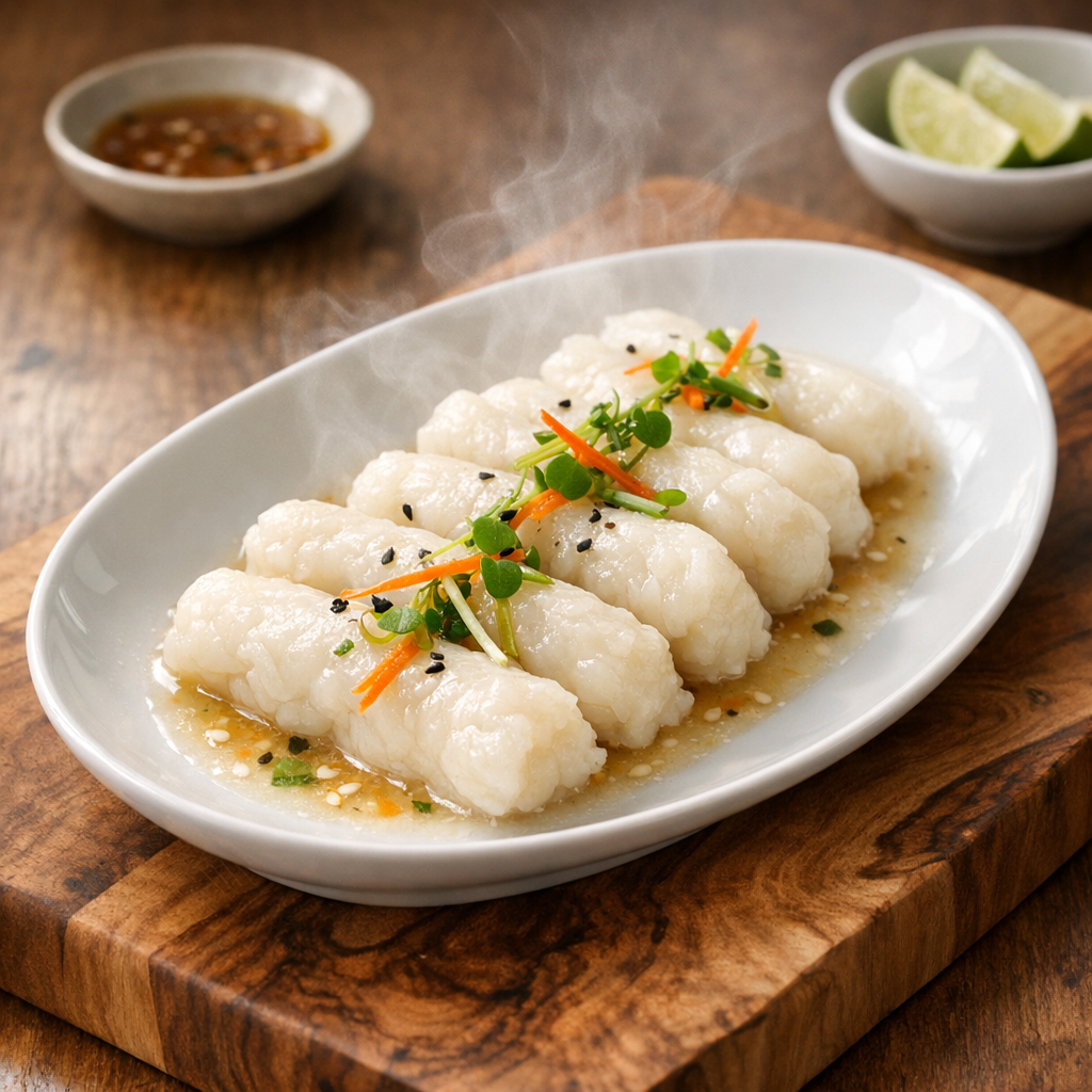 Deditos de Pescado Blanco al Vapor