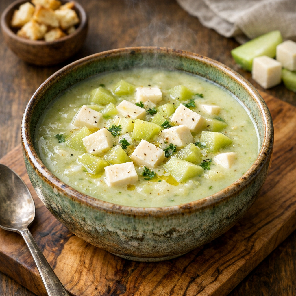 Crema de Chayote y Panela Suave