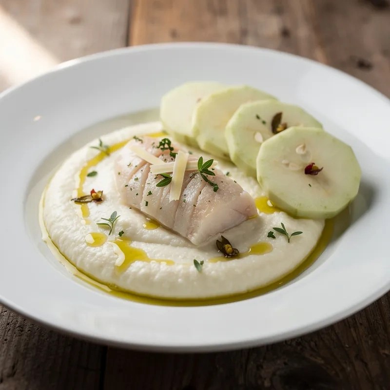 Puré de Pescado Blanco con Chayote