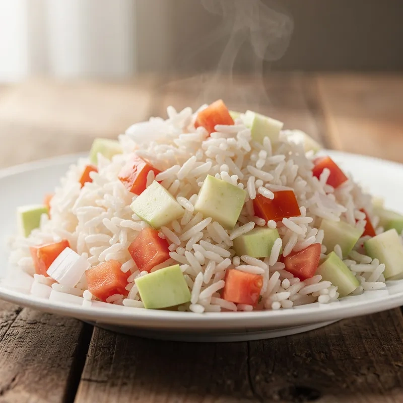 Sopa Seca de Arroz Blanco a la Mexicana