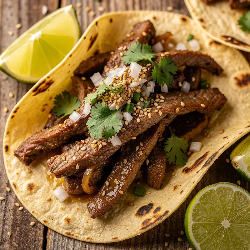 Tacos de Lomo de Cerdo Magro al Sésamo