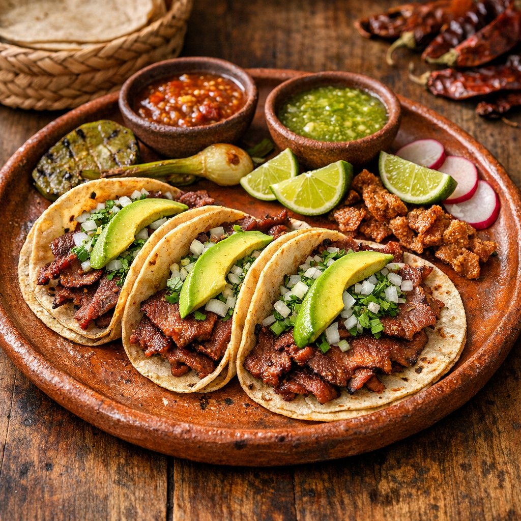 Tacos Morelos de Cecina de Yecapixtla