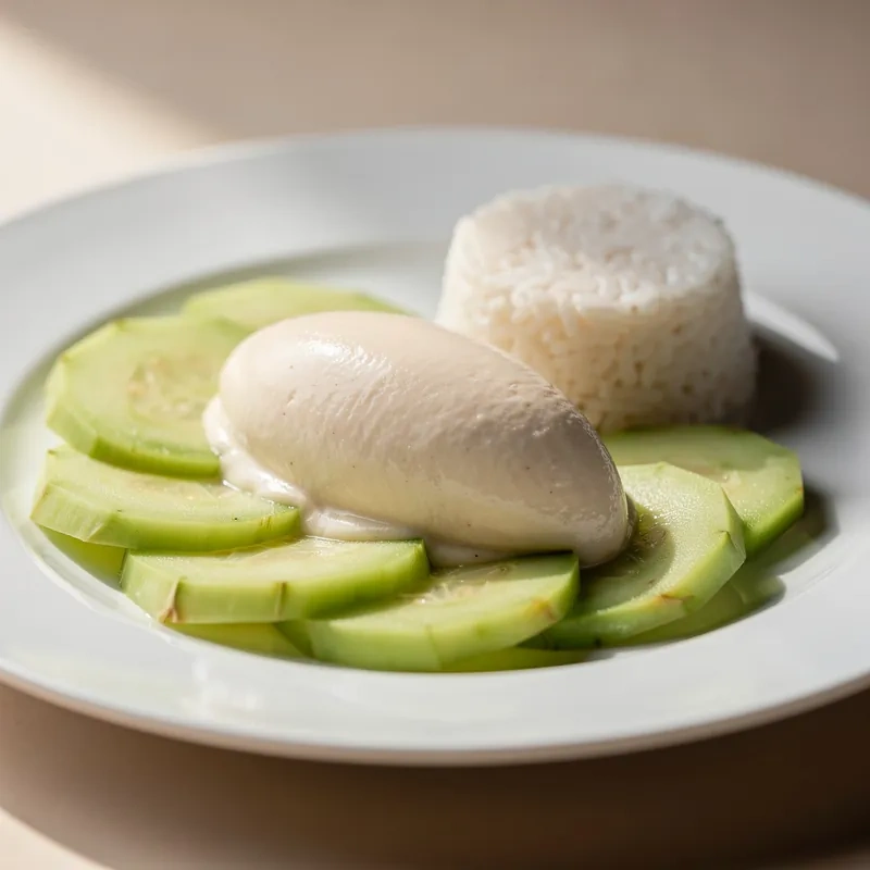 Puré de Pavo con Chayote y Arroz