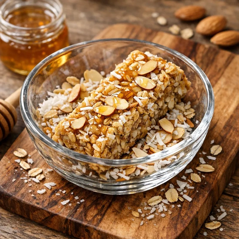 Barrita Casera de Avena, Coco y Almendra