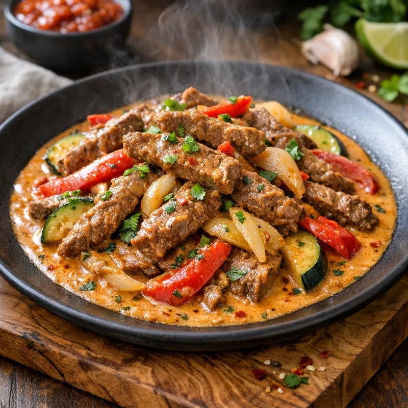 Bistec Magro de Res al Chipotle Cremoso Light