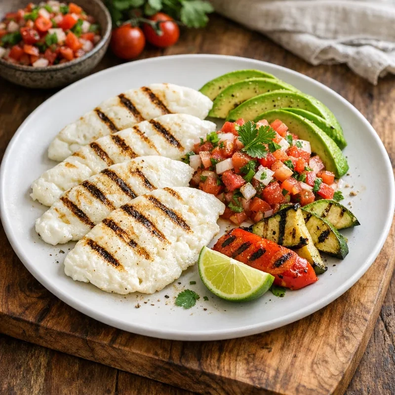 Claras de Huevo a la Parrilla con Pico de Gallo