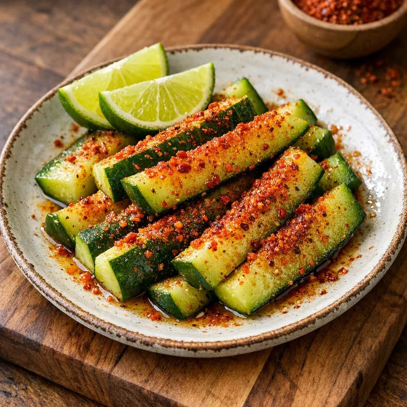 Pepino con Tajín y Limón