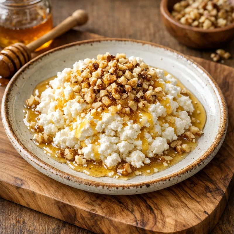 Requesón con Miel y Nueces