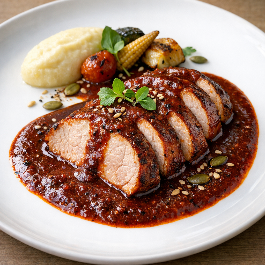 Lomo de Cerdo en Adobo de Chile Ancho