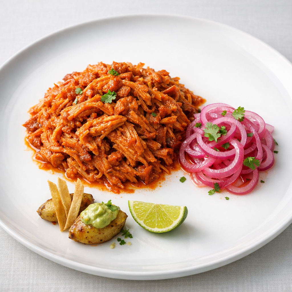 Cochinita Pibil Magra con Cebolla Curtida