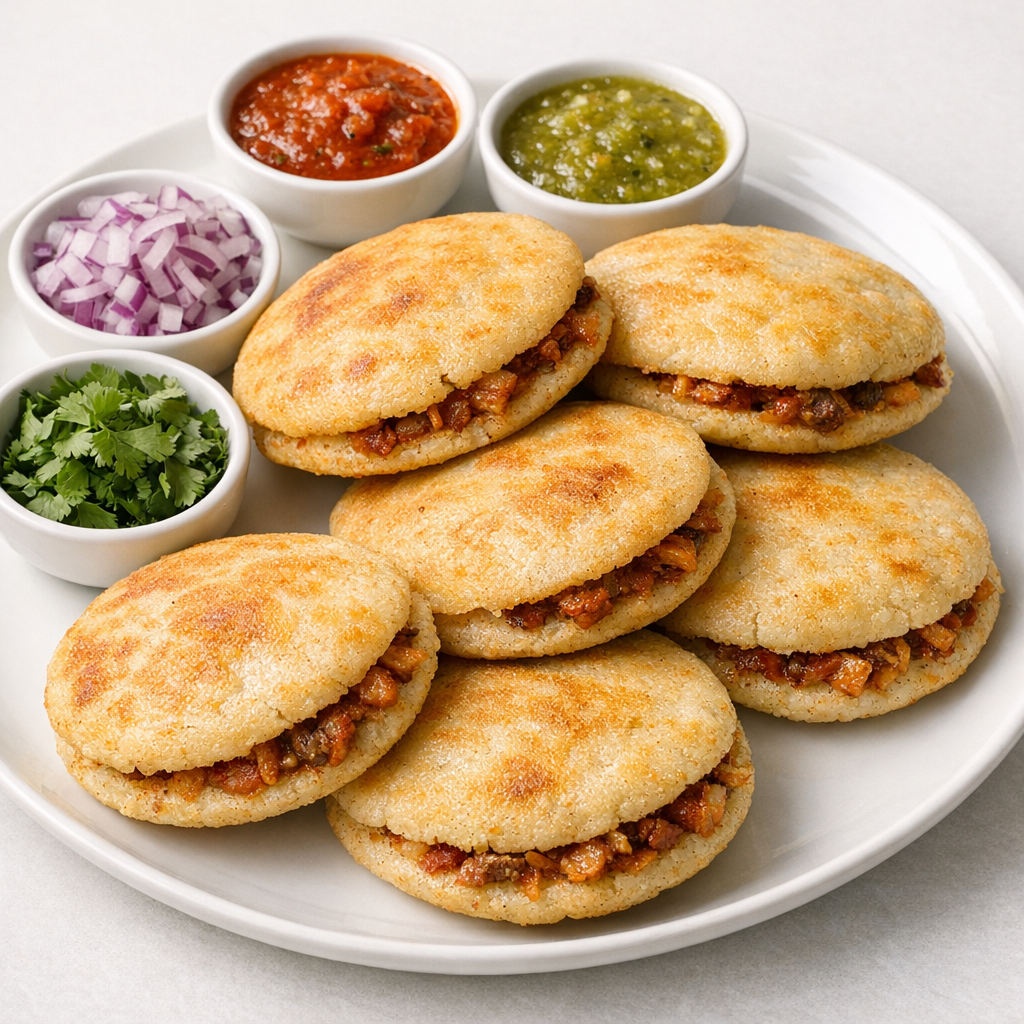 Gorditas de Maíz con Chicharrón Prensado Magro