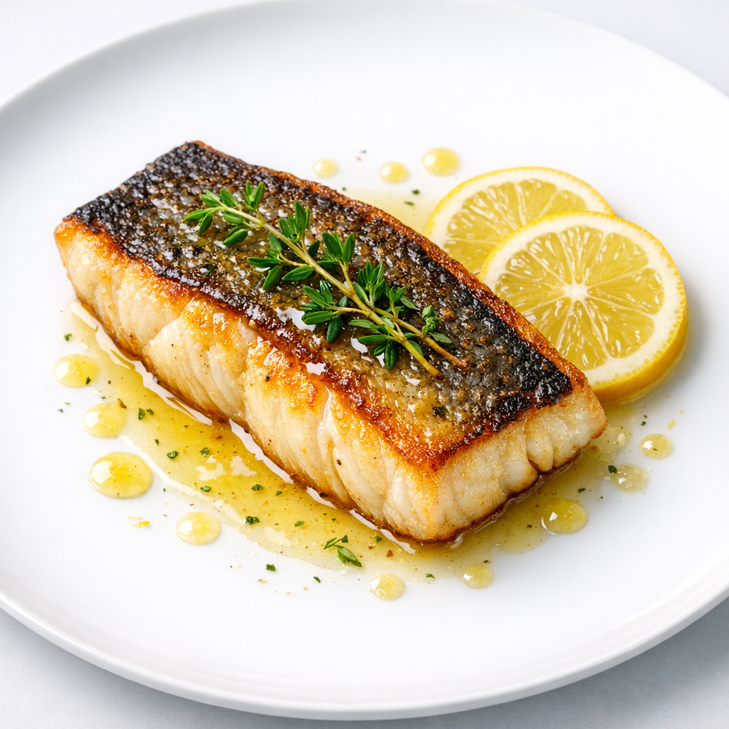Filete de Corvina al Tomillo y Limón Real