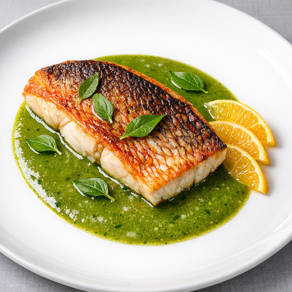 Filete de Huachinango al Acuyo y Naranja Agria
