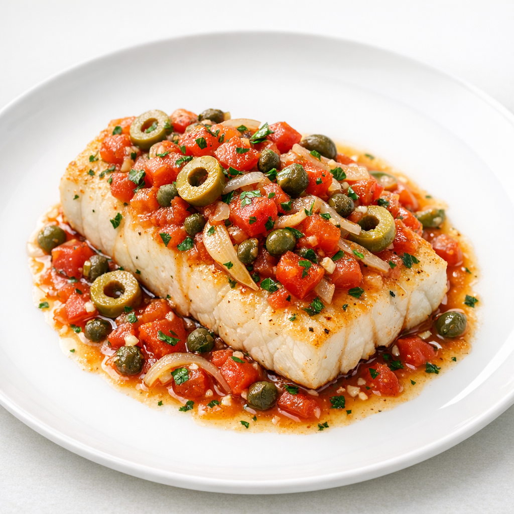 Filete de Mero a la Veracruzana Ligera