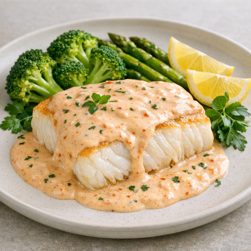 Filete de Pescado Blanco al Chipotle Cremoso Light
