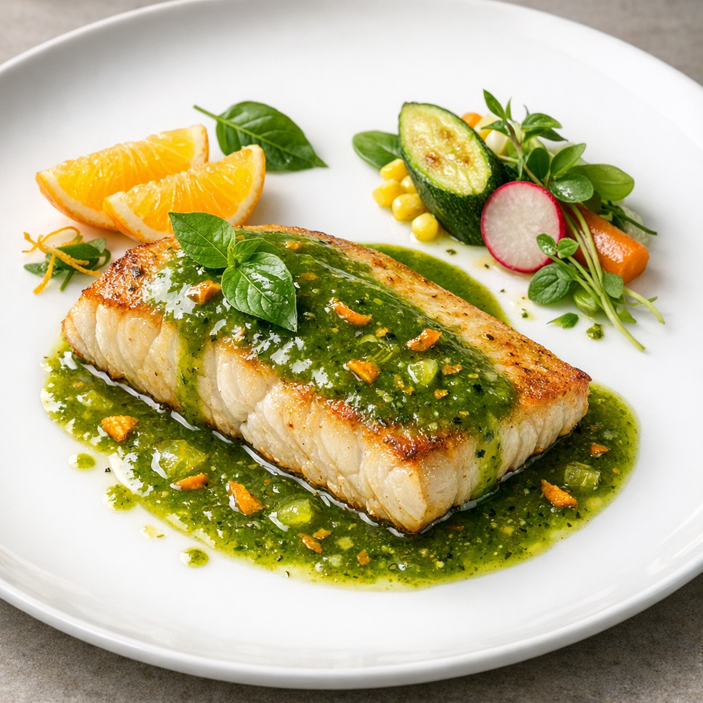 Filete de Robalo al Acuyo y Naranja Agria