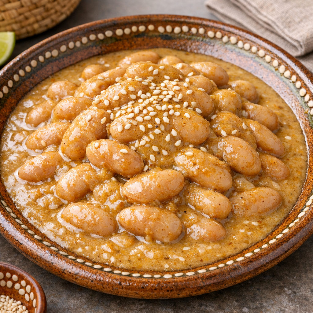 Frijol Flor de Mayo de la Olla en Mole de Olla Claro